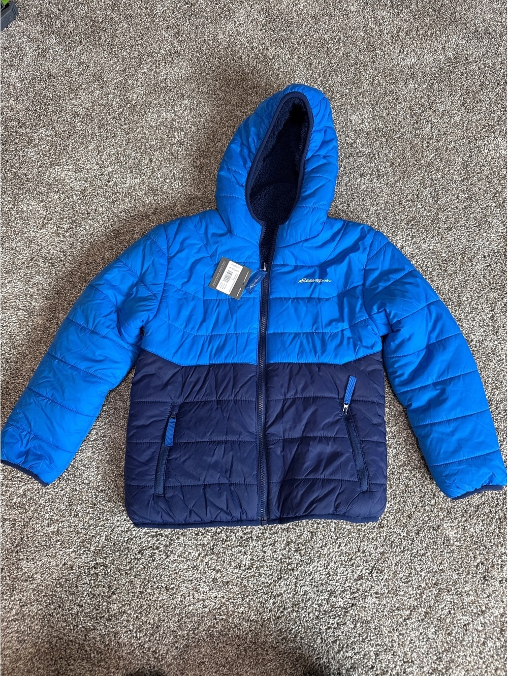 Eddie Bauer Boys Deer Harbor Reversible Hooded Jacket